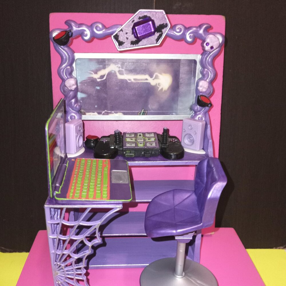 Custom Monster High Doll Gaming Station Ooak